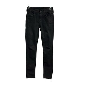 Mother Denim The Looker Jeans in Not Guilty‎ Size 24 Black Stretch Jeans #CD14-8